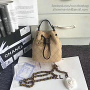 Chanel Calf Leather Mini Bucket Bag 170304 20cm - 4