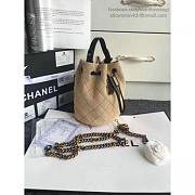 Chanel Calf Leather Mini Bucket Bag 170304 20cm - 5