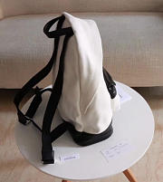 BALENCIAGA Canvas Backpack Black&White 5613 43cm - 3