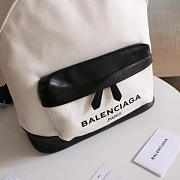 BALENCIAGA Canvas Backpack Black&White 5613 43cm - 5