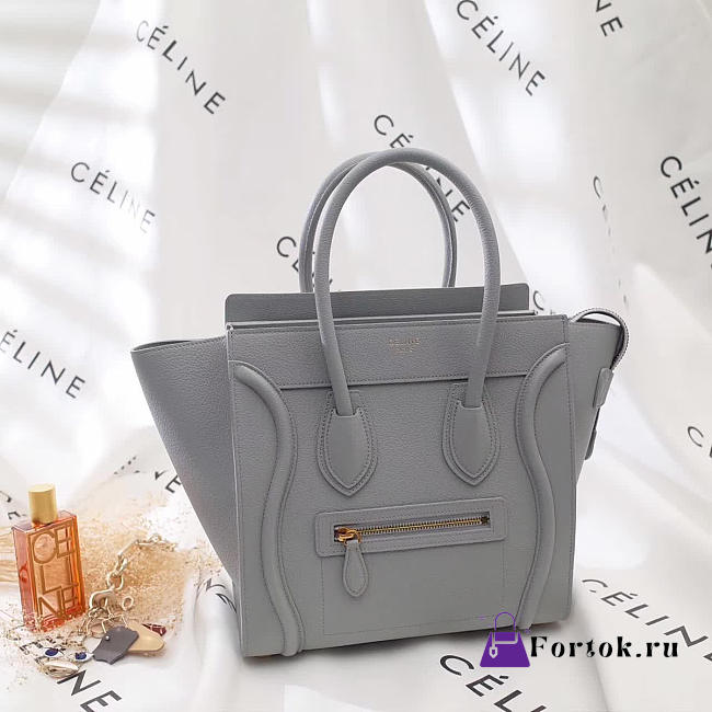 Celine Leather Nano Luggage  Z987 20cm  - 1