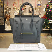 Celine Leather Gray Micro Luggage Z1072 26.5cm  - 3