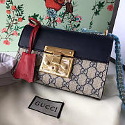 Gucci GG Leather Padlock Black 2394 20cm - 2