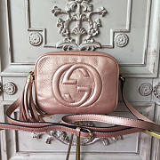 Gucci Soho Disco Leather Bag Rose Gold Z2606 21cm - 6