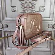 Gucci Soho Disco Leather Bag Rose Gold Z2606 21cm - 5