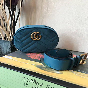 Gucci Marmont Pocket Blue 2626 18cm