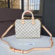 Louis Vuitton SPEEDY BANDOULIÈRE 25 Damier Azur Canvas 3206 - 4