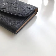 Louis Vuitton EMILIE WALLET NOIR Full Black 3400 19cm - 6