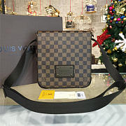 LOUIS VUITTON Damier Ebene Brooklyn PM 23cm  - 1