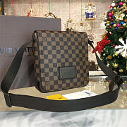 LOUIS VUITTON Damier Ebene Brooklyn PM 23cm  - 3