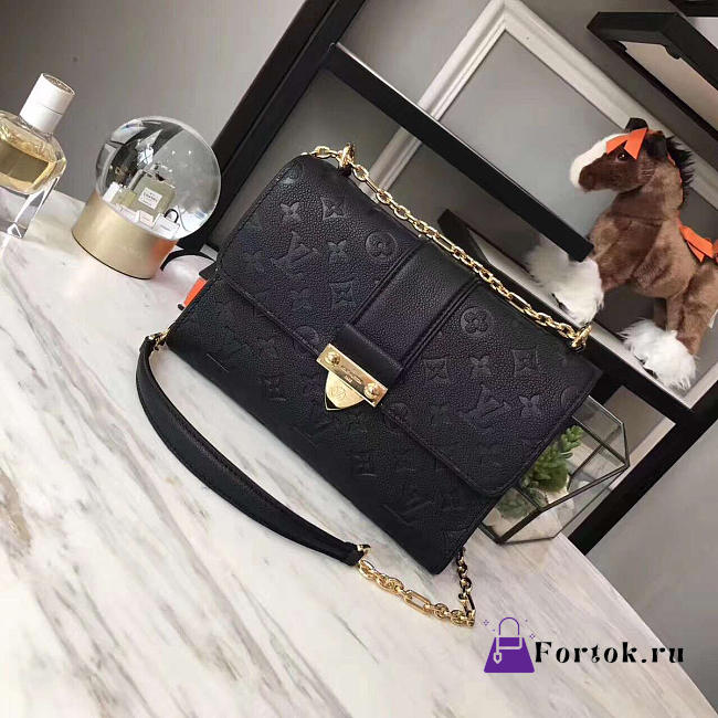 Louis Vuitton SAINT SULPICE PM NOIR Full Black 3434 25cm - 1