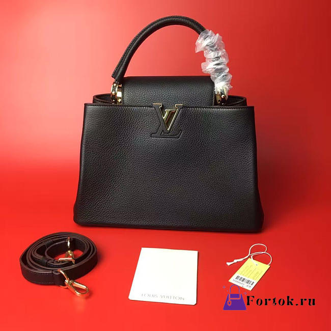 LOUIS VUITTON CAPUCINES BB NOIR - 1