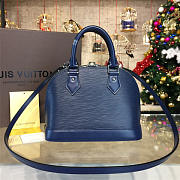 Louis Vuitton Alma BB Epi Leather Indigo M40855 24cm  - 6