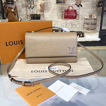 Louis Vuitton CLERY Epi Leather Apricot M54538 23cm