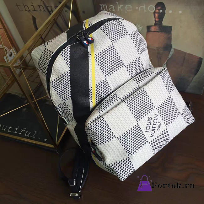 LV Apollo Backpack Damier Cobalt Canvas America's Cup N44006 38cm - 1