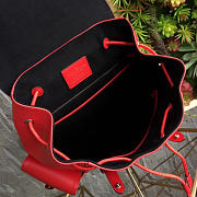 Louis Vuitton Supreme backpack Red water ripple M41709  - 6