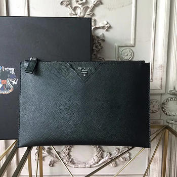 Prada Leather Clutch Bag 4315 28cm