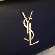 YSL MONOGRAM KATE GRAIN DE POUDRE EMBOSSED Black 4772 24cm  - 3