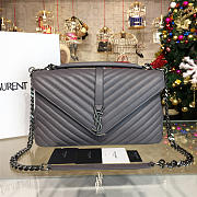 YSL MONOGRAM COLLEGE Light Gray 4780 32cm  - 1