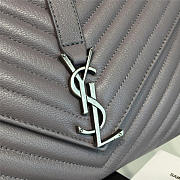 YSL MONOGRAM COLLEGE Light Gray 4780 32cm  - 2