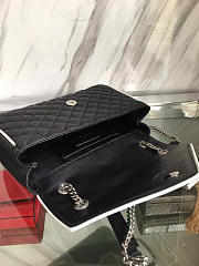 YSL ENVELOPE SATCHEL Black and White 4814 24cm  - 2