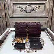 YSL MONOGRAM MM KATE BAG WITH LEATHER TASSEL 4971 24cm  - 1