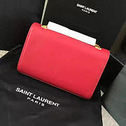 YSL MONOGRAM KATE BAG WITH LEATHER TASSEL Red 4977 17cm  - 5