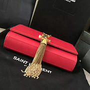 YSL MONOGRAM KATE BAG WITH LEATHER TASSEL Red 4977 17cm  - 3
