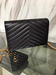 YSL MONOGRAM BAG BLACK 5031 19cm  - 4