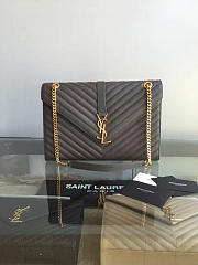 YSL MONOGRAM College Gold Hardware Gray 5079 31cm - 6