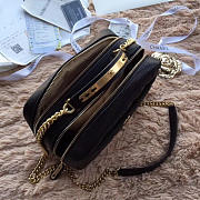 Chanel Bowling Bag Jersey & Gold-Tone Metal Black A69924 24cm  - 3