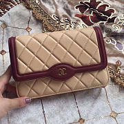 Chanel Lambskin Mini Chain WALLET Beige A81024 19.5cm - 1