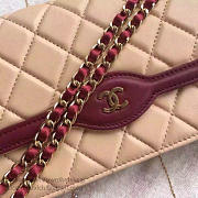 Chanel Lambskin Mini Chain WALLET Beige A81024 19.5cm - 5