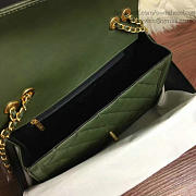 Chanel Quilted Lambskin Flap Bag Green A91365 25.5cm - 2