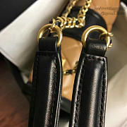 Chanel Quilted Lambskin Flap Bag Beige and Black A91365 25.5cm - 2
