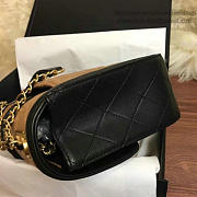 Chanel Quilted Lambskin Flap Bag Beige and Black A91365 25.5cm - 6