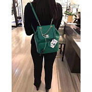 Chanel Grained Calfskin Backpack Green A93748 26cm - 4