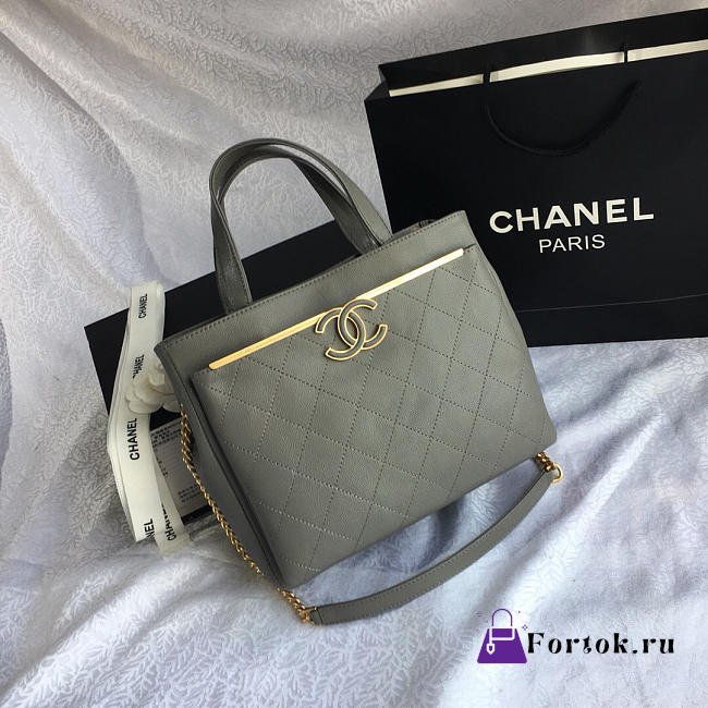 Chanel Small Shopping Bag gray 57563 26cm - 1