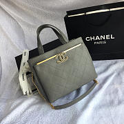 Chanel Small Shopping Bag gray 57563 26cm - 1