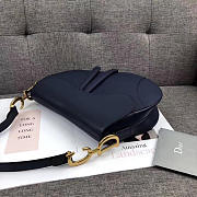 Dior Saddle Bag Original Leather blue M0446 26cm - 3
