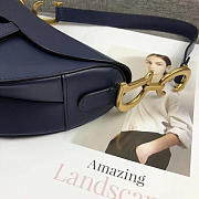 Dior Saddle Bag Original Leather blue M0446 26cm - 4