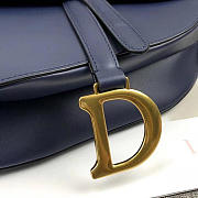 Dior Saddle Bag Original Leather blue M0446 26cm - 6