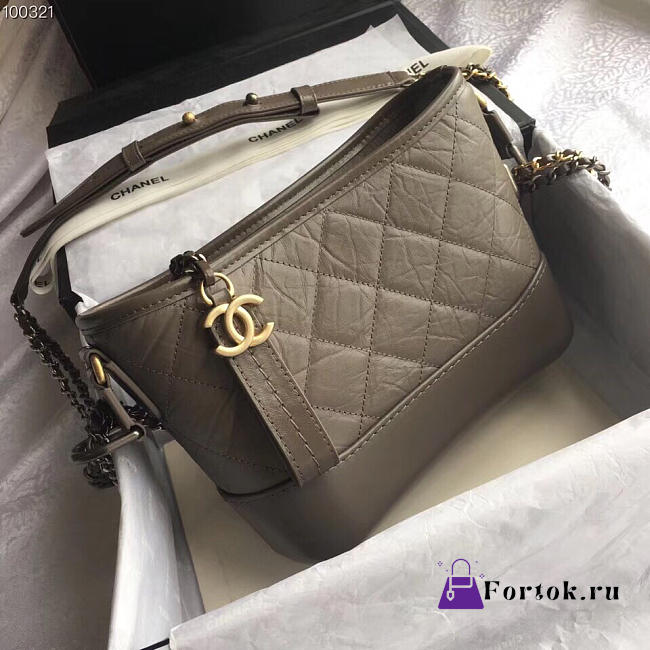 CHANEL'S GABRIELLE Small Hobo Bag Dark gray 20cm - 1