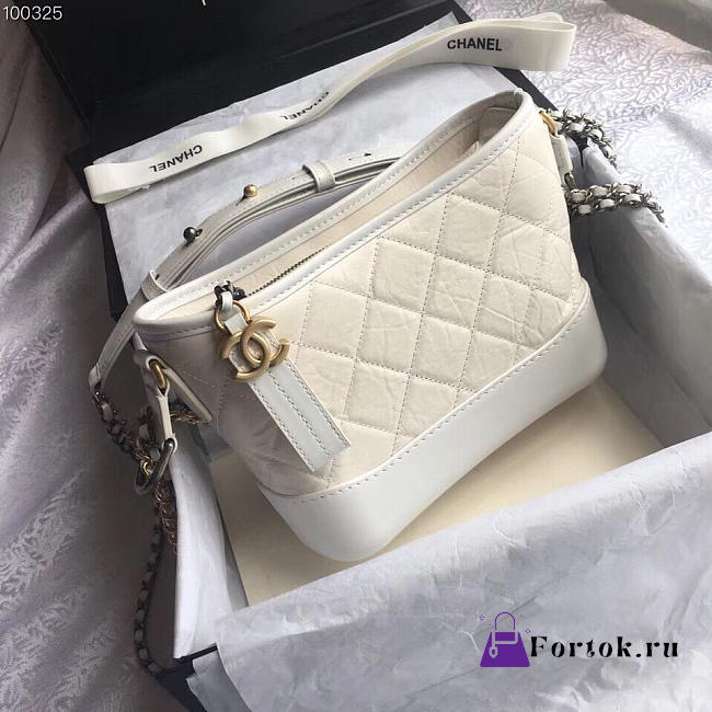 CHANEL'S GABRIELLE Small Hobo Bag white 20cm - 1