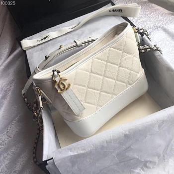 CHANEL'S GABRIELLE Small Hobo Bag white 20cm