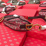 Dior Women Saddle Bag in red Canvas M0446  - 5
