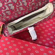Dior Women Saddle Bag in red Canvas M0446  - 3