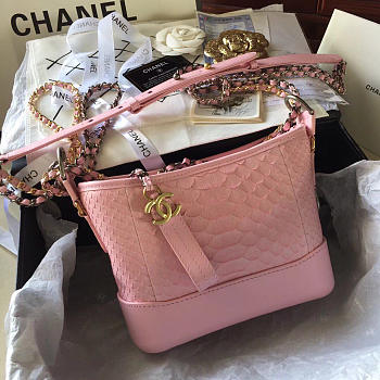 CHANEL'S GABRIELLE Hobo Bag Pink 28cm