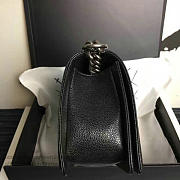 Chanel Medium Quilted Caviar Black Silver A13043 25cm - 4