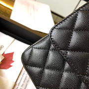 Chanel Grained & Gold-Tone Metal Black 0111221 25cm - 3